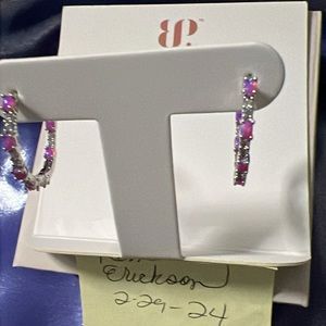 The Calissa, hoops, ring bomb party, New with tag